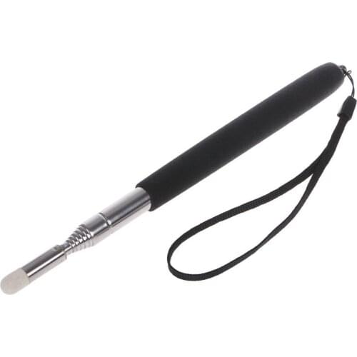 Professional Torch Whiteboard Pen Felt Head Stainless Steel Telescopic Teacher Pointer 1M null
