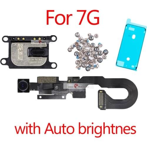 1pcs New Proximity Sensor Light Flex Cable For iPhone 7 8 Plus 5.5 Front Camera with screws earpiece Assembly