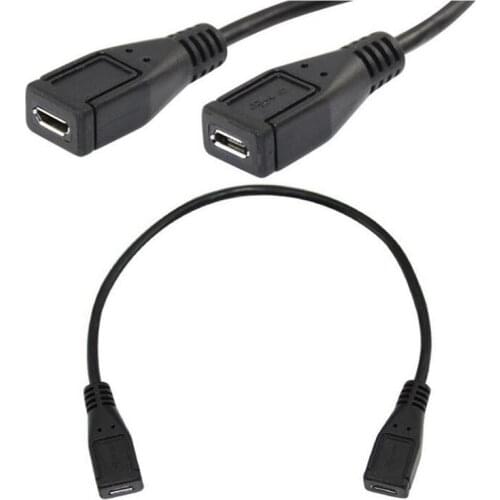 LBSC 25cm USB 2.0 Micro 5pin 5p Female to female Socket Short Extension adapter Cable