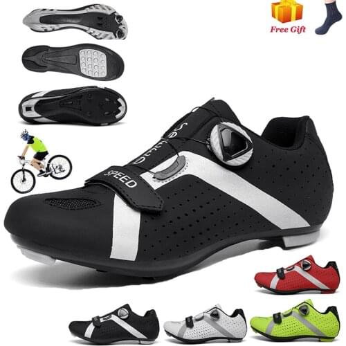 2021 New Style MTB Cycling Shoes Men Breathable Racing Road Bike Shoes Self-Locking Professional Bicycle Sneakers Sports Shoes