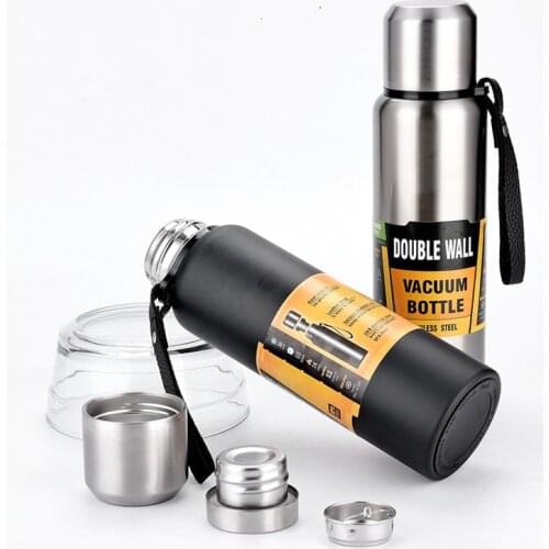 Outdoor Water Bottel Large Capacity Stainless Steel Thermos Portable Vacuum Flask Insulated Thermo Bottle 500/700/1000/1500ml