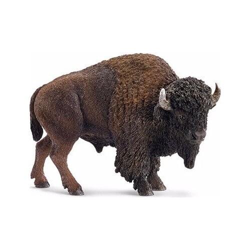 Nimal model American bison figures collectible figurine kids educational toys Resin Craft art home