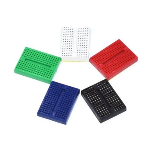 Wholesale 10pcs/lot SYB-170 Mini Solderless Prototype Experiment Test Breadboard 170 Tie-points 35*47*8.5mm
