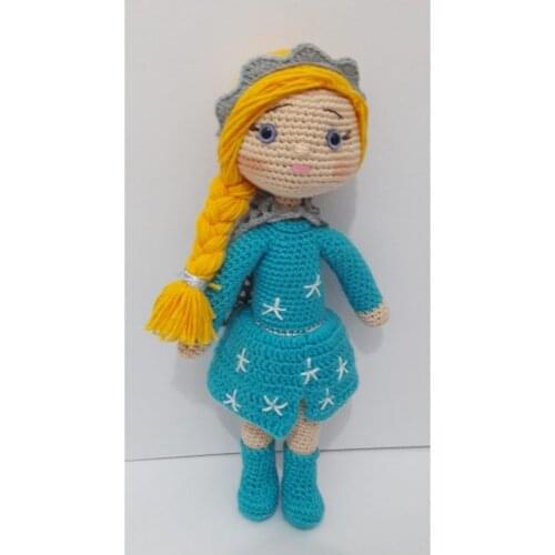 Profits Queen Elsa Amigurumi Organic Stuffed High Quality Baby Toys
