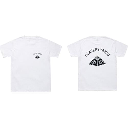 Casual Chirs Brown Brand Man T Shirt Two Side Black Pyramid Print Tshirts Hip Hop Cotton Streetwear Tee Shirt Summer Cool Tops