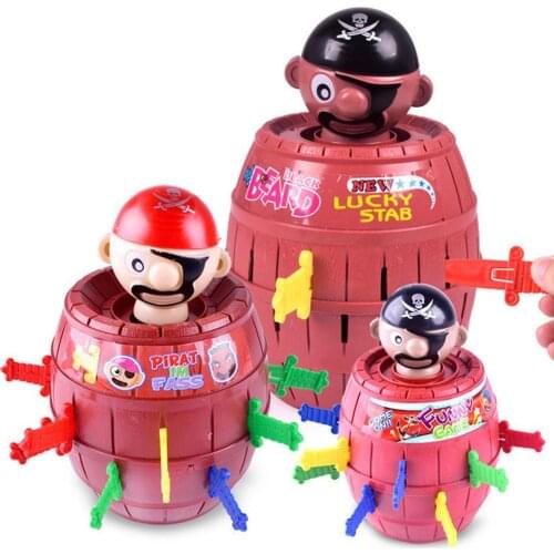 Funny Novelty Kids Children Lucky Game Gadget Jokes Tricky Pirate Barrel Game Pirate Bucket Kiddie Toy Board Game Dropshipping