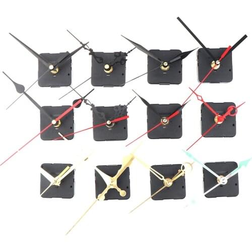 11 Styles high quality Silent large wall Clock Quartz Movement Mechanism Black and Red Hands Repair Kit Tool Set