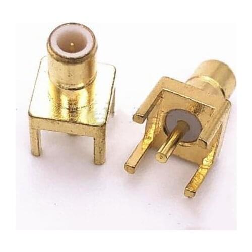 2pcs SMB Male PCB Panel Mount RF Coaxial Adapter Connectors