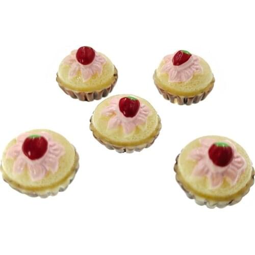 30pcs/lot DIY flatback resin cupcake charms resin cabochons pendants for kids earring necklace