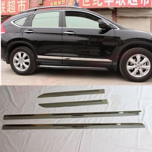 4 Pcs Car Side Body Trim Molding For Honda CRV CR-V 2012 2013 2014 2015 2016