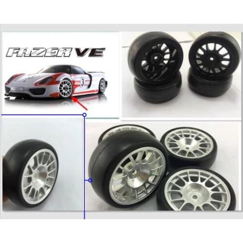 4pcs Kyosho FW06 HPI DRIFT RS4 3 Flux 1/10 On Road Race Wheels/Tires Redcat HSP Tamiya FS