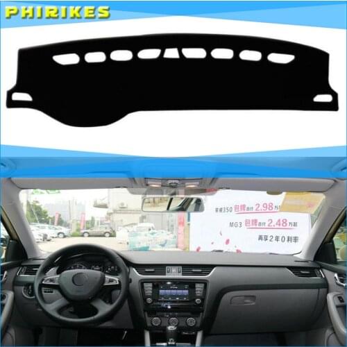 For Skoda Octavia 2015 2016 2017-2019 Right and Left Hand Drive Car Dashboard Covers Mat Shade Cushion Pad Carpets Accessories