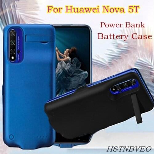 6000mAh Battery Case For Huawei Nova 5T Power Bank Case Extenal Battery Power Charger Cover For Huawei Nova 5T Power Case