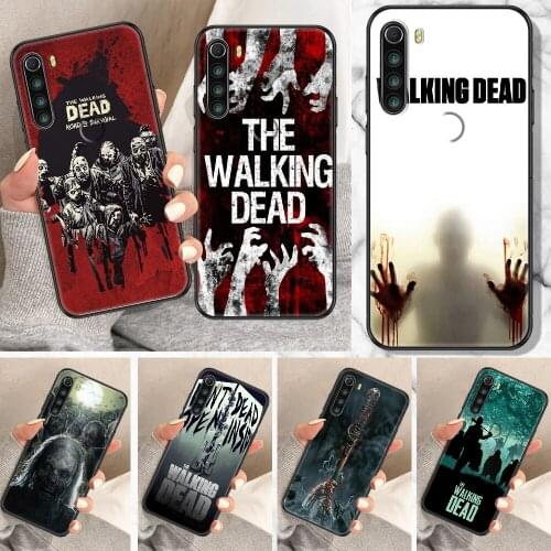 TV The Walking Dead Phone Case For Xiaomi Redmi Note 7 8 9 10 7A 8T 9A 9T 9S 10S Pro black tpu cover 3D funda luxury shell soft