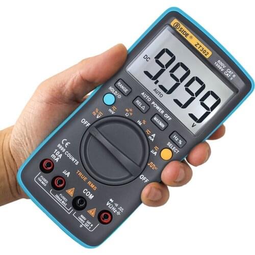 BSIDE Digital Multimeter AC DC Voltage Current ZT302/ZT301 Handheld Ammeter Ohm Capacitance Tester Electrical Multimeter Test