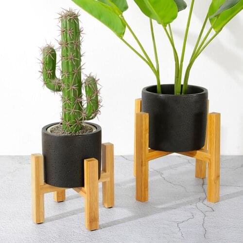 Wood Flower Pot Bonsai Rack Holder Home Garden Indoor Display Plant Stand Shelf