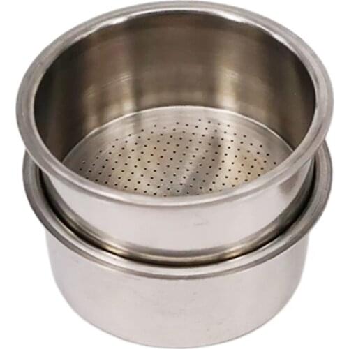 51mm Stainless Steel Professional Espresso Coffee filter basket 2-Cup For Breville Delonghi Filter Krups Coffee Accessories