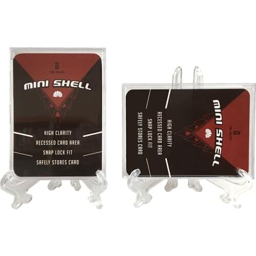 20Pcs/ Lot Mini Shell Card Bricks For Mgt Cards Baseball/football/basketball Card Holder Protector 35pt Pkm Cards Shell Brick