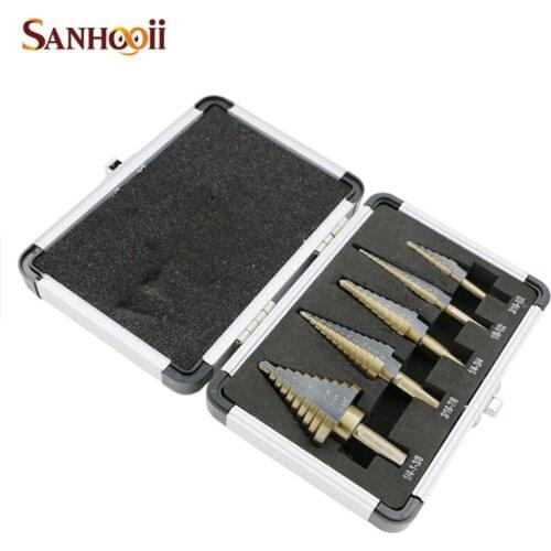 5in1 50 Hole Szie Core Step Drill Bit Set HSS Metalworking Wood Working Drilling Tools Set For Power Tool Gadgets Accessory ZM56
