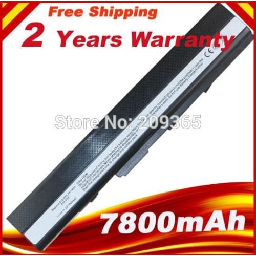 New 7800mAh Hot Replacement laptop battery for ASUS K42 K52 A52 A52F A52J A31-K52 A32-K52 A41-K52 A42-K52 Free Shipping