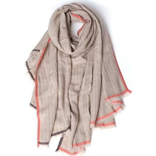 New arrival pure goat cashmere women fashion solid thick scarfs shawl pashmina 100x180cm small tassel grey 2color