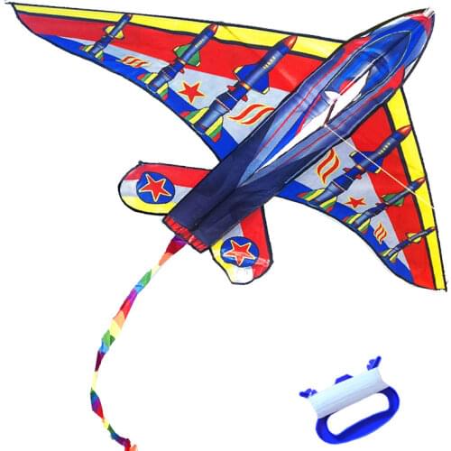 New Arrive Outdoor Fun Sports 63inch Plane Kite /Kites With Handle And Line For Kids Good Flying