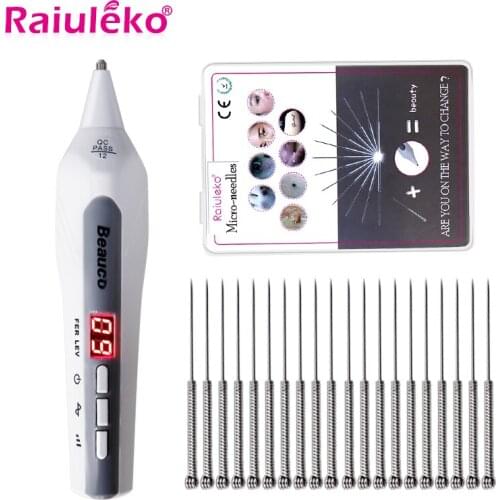 Plasma Pen 9 level Spot Removal Pen Tattoo Mole Removal Facial Freckle Dark Remover Tool Wart Removal Skin Tag Remover Device