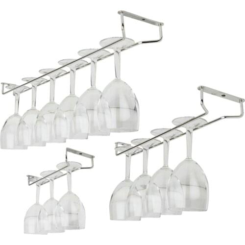 Stainless steel Storage bracket Foot Cup wine-bottle rack Glass Cup holder, 35cm