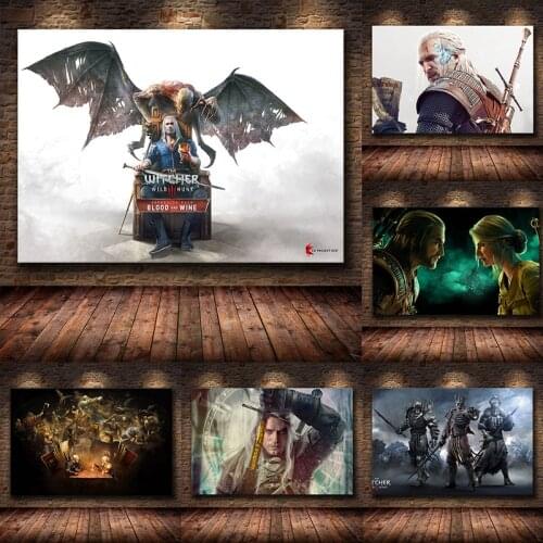 Wizard Warrior Poster Hot Video Game Posters and Prints Canvas Painting Wall Art Decoration for Living Room Home Decor Cuadros