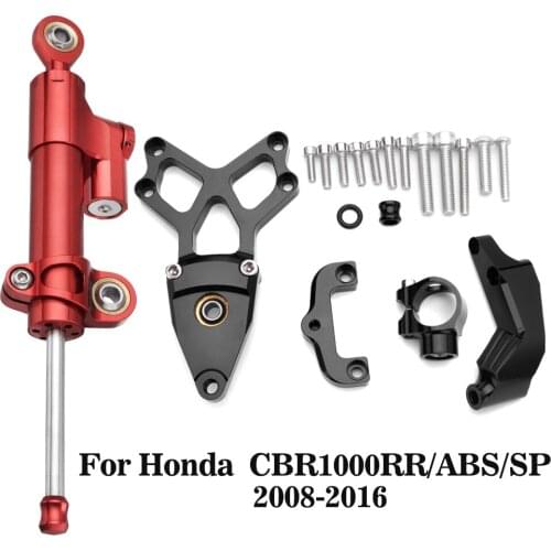 Adjustable Steering Damper Stabilizer Linear with Bracket Full Set For Honda CBR1000RR ABS SP 2008-2016 CBR 1000RR CBR1000 RR