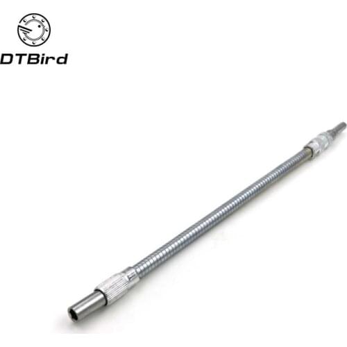 1/4" Hex Shank 300mm Flexible Shaft Screwdriver Bits Extention Screwdriver Bit Holder Connect Link For Electronics Drill DT6