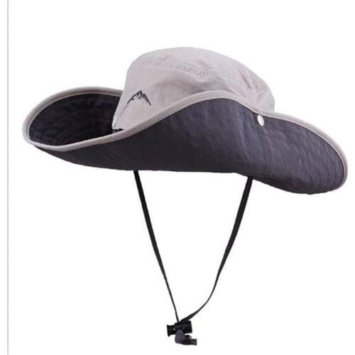 Widen Sun Hat Fisherman Cap Summer Sports Hat Men Women Boonie Hat Uv-protection Outdoor Hiking Cap