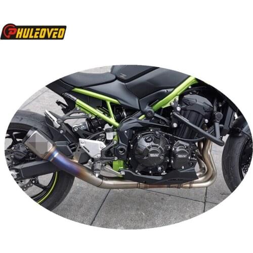 Titanium Alloy for Kawasaki Z900 2012-2021 Motorcycle Exhaust Full System with Collector Header Tube Muffler Exhaust Front Pipe