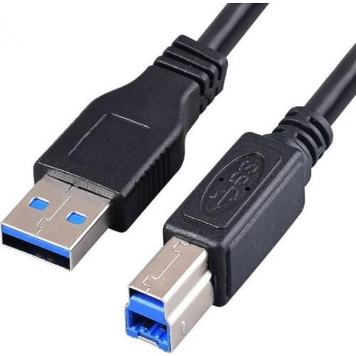 1m 2m 3m USB 3.0 High Speed Cable Long Printer Lead A to B Black Shielded
