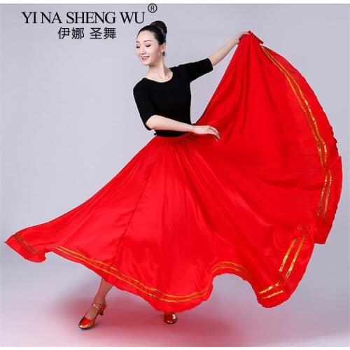 Women Spanish Flamenco Costume Belly Dance Skirt Stage Performance Competition Big Swing Dresses Gypsy Style Bullfight Costumes