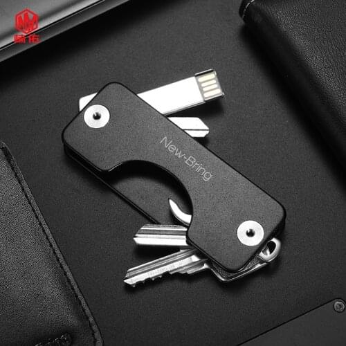 1PCS New Aluminum Alloy Key Clip Small Waist Padlock EDC Aluminum Alloy Key Storage Box Key Wallet