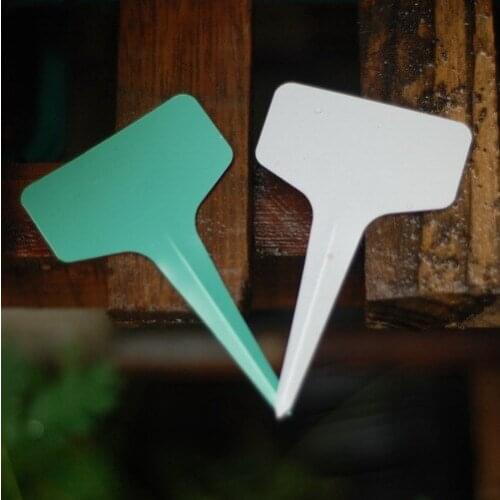 HIGH QUALITY 100pcs 6 x10cm Plastic Plant T-type Tags Markers Nursery Garden Labels garden supplies
