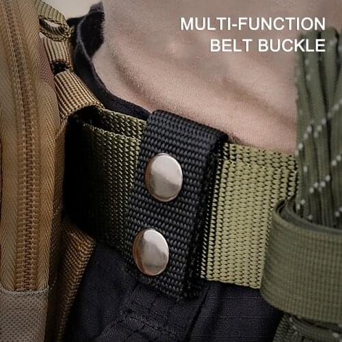 4Pcs Tactical Belt Buckle Heavy Duty Belt Keeper Portable Webbing Strap Military Belt Equipment Accessories for Outdoor Sports
