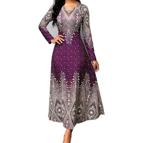 4XL 5XL Plus Size African Long Maxi Dresses Women 2020 African Clothes Africa Dress Print Dashiki Ladies Clothing Ankara Dress