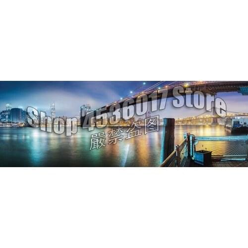 Diy Diamond Painting Brooklyn Bridge scenery Diamond Mosaic 5D Sets Embroidery Needlework Handmade Crafts Home Decoration Full