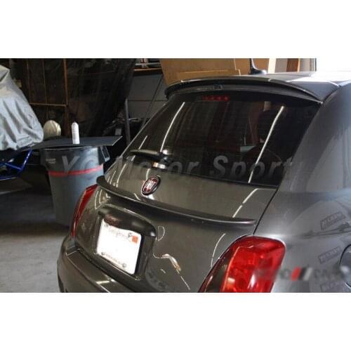 Car Accessories Carbon Fiber Lip Style Rear Spoiler Fit For 2007-2013 FIAT 500 EURO Rear Spoiler Wing