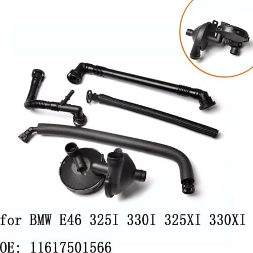 Automobile Crankshaft Valve for BMW E46 325I 330I 325XI 330XI Oil-water Separator 11617501566 Ventilation Hose