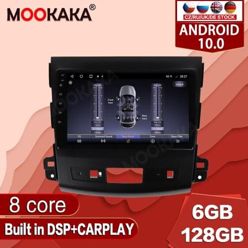 Android 10.0 128G For Mitsubishi Outlander 2006-2012 Car Multimedia Player Radio GPS Navigation Auto Stereo Recorder Unit Audio