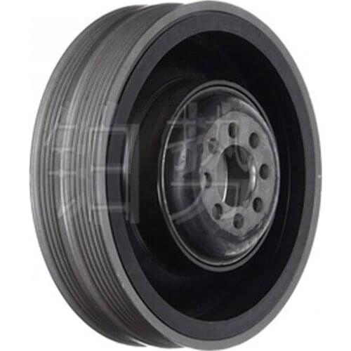 Car Poly V-belt 2001-2005pub licP ass at/ 4Mo tio nAu diA 8/S 8qu att ro Engine crankshaft pulley Torsional vibration damper