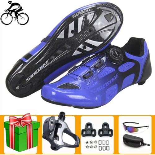 SIDEBIKE Men Road Bike Lock Shoes Ultralight Breathable Wear Cycling Shoes Professional Road Bike Outdoor sports bicicleta