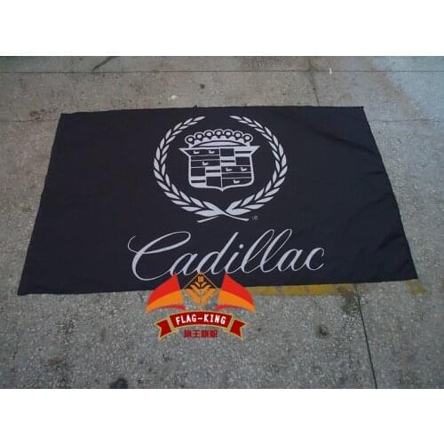 For Cadillac car flag,90*150CM polyster Cadillac baner