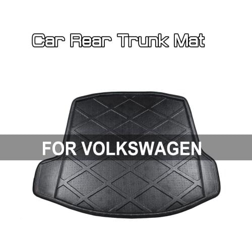 FOR Volkswagen Golf Sciricco Jetta Touran CANDY POLO Touareg PASSAT BORA Tiguan Car Rear Trunk Boot Mat Floor Mats