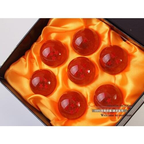 1set 3.5CM 7 Stars Crystal Balls Set of 7 pcs Complete set Figures Toys