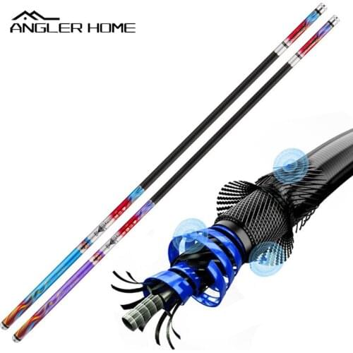 Angler Home 5H 6H Carbon Carp Fishing Rod 2.7m-8.1m Ultra Hard and Light Power Stream Fishing Pole For Catching Fish Under 80kg