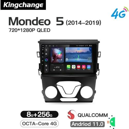 Kingchange Android 11 Car Multimedia Player For Ford Mondeo 5 2014 - 2019 Radio Stereo GPS Octa-Core Navigation